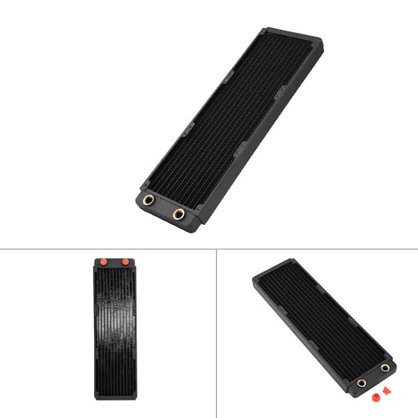 Kobber Radiator Køleplade Computer Vandkøling Væske Varmeveksler (360mm)