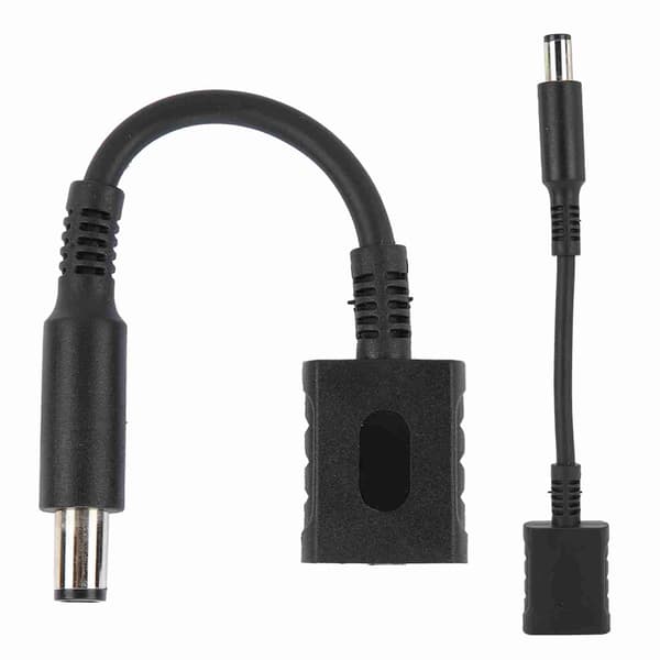 DC strømadapterstik 4,5 x 3 mm hun til 7,4 x 5,0 mm han, passer til Hp