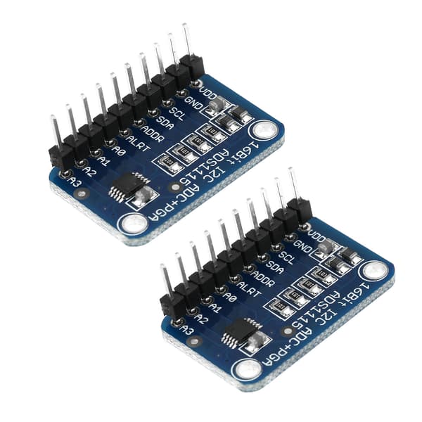 2-pack ADC 16-bit I2C ADC Dev Board Analog-Digital Converter Module för Arduino