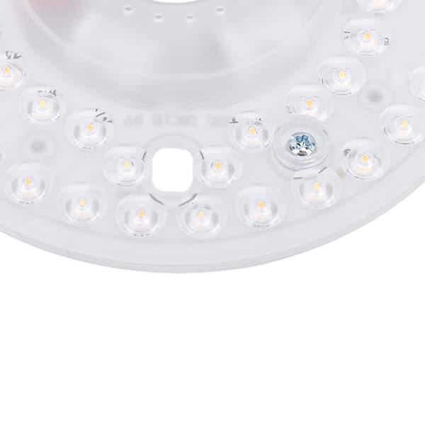 4,9 tommer LED-lysmotor eftermontering magnetisk loftventilator LED-lyserstatning 3 farver energibesparende rund