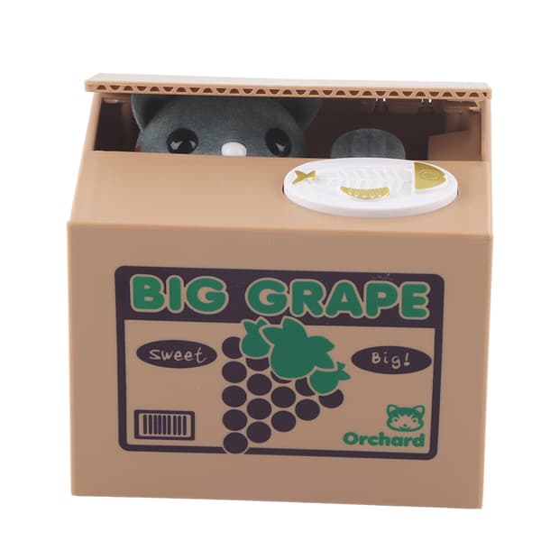 Bedårande kattspargris Automatisk myntsparbox för barn (#3)