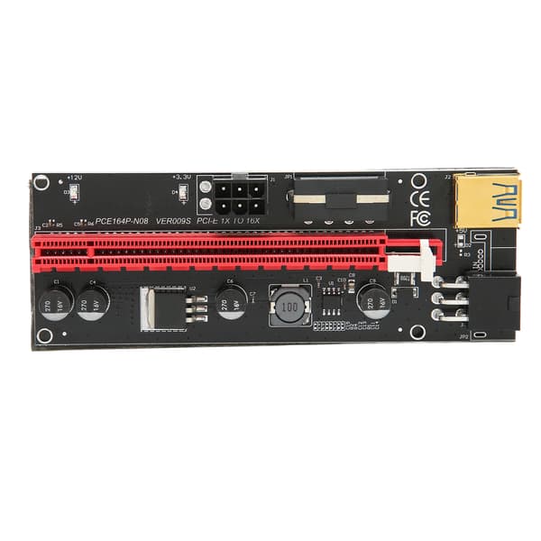 PCIE Riser 4 FP Kondensatorer 6P Interface Effektiv Beskyttende Praktisk Adapterkort til Forbedring af Strømforsyning