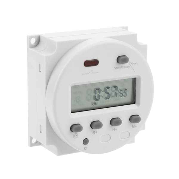 CN102A Digital LCD Elektronisk Timer Cyklus Nedtælling Tidsstyringsafbryder (220V)