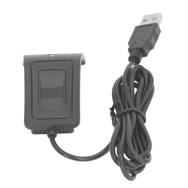 Fingeraftryksscanner USB Kapacitiv Biometrisk Læser til Windows 10, 5V DC, Sort