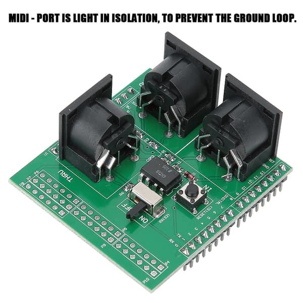 MIDI Shield Breakout Board för Arduino Digital R3 AVI PIC Gränssnittsadapter