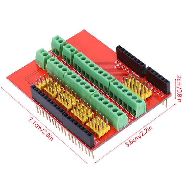 Skrueterminal Shield V3 Stud Udvidelseskort Sæt til Arduino R3, Mediemodul Tilbehør