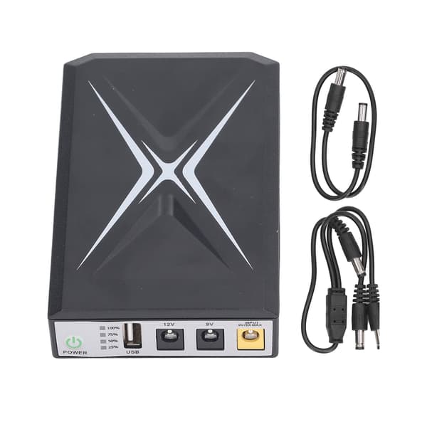 Mini UPS Batteribackup 10400mAh Avbrottsfri Strömförsörjning för Säkerhetskamera Router WiFi