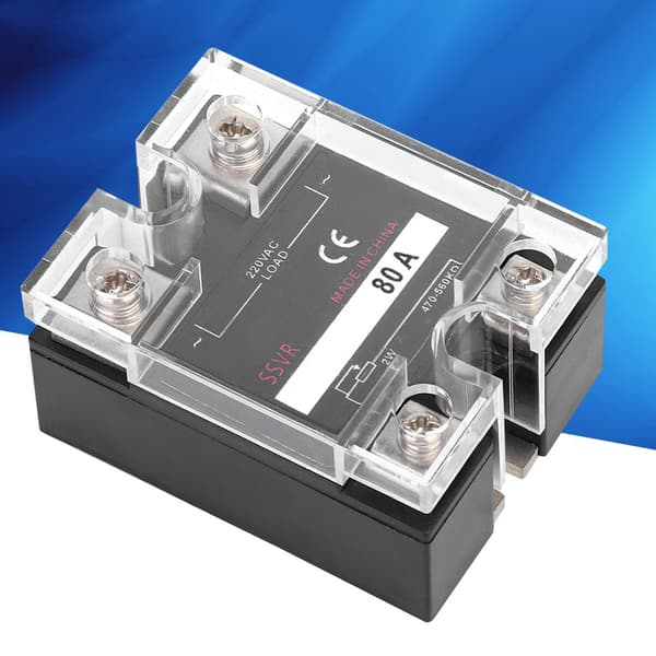Solid State Spänningsregulator 80A Enfas SSVR 470-560KΩ 220VAC Effektregulator