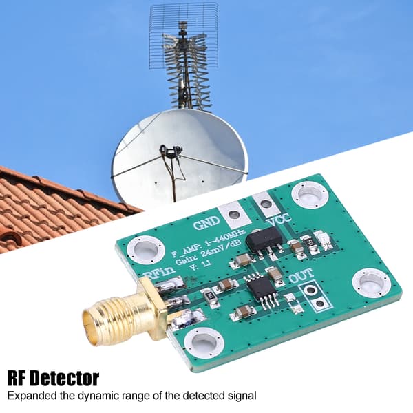 AD8310 RF Loggdetektor 1-440MHz Effektmätarmodul, Elektronisk Komponent