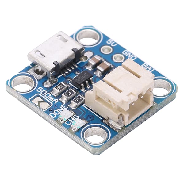 USB Micro B Opladermodul Kort 5V Pin til LiPoly Li-Ion Batteripakke