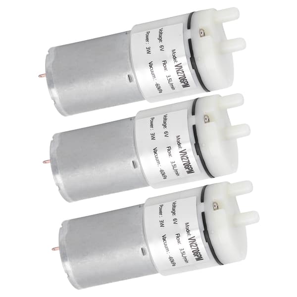 3 stk. mikrovandpumpe mini dykmotor akvarielufttilbehør DC6V VN2706PM