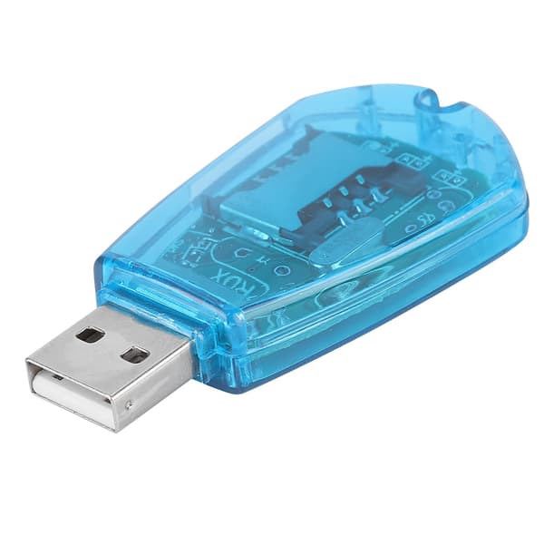 Mobiltelefon SIM-kortlæser USB-kopieringsbackup-læser med CD til QQ/ICQ/MSM/PC-computer