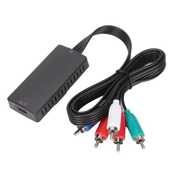 YPbPr til HD Multimedia Interface Adapter Komponent 1080P AV Konverter til DVD HDTV Skærm