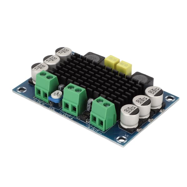 Mono effektforstærkerkort 100W 1-kanals forstærkermodul til lydsystemhøjttaler DIY DC12‑26V