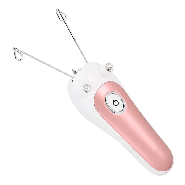 Elektrisk tråd-epilator Fysisk trådfjerner til ansigt, arm, ben - Pink