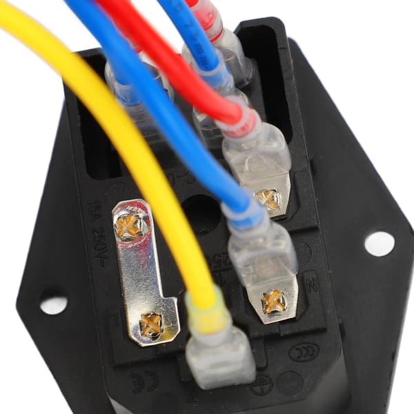 2 STK C14 Indgangsmodul 10A Sikring 6A 250V AC Vippekontakt Strømstik til 3D-printer