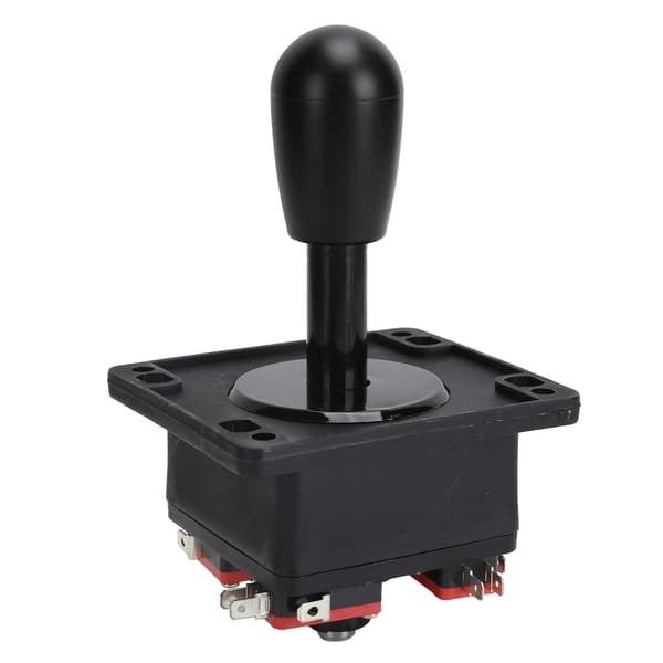 Arkadespil DIY-sæt Joystick-tilbehør med USB-encoderkortadapter til pc-spil Sort