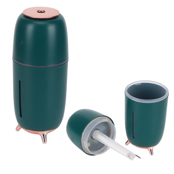 USB Intelligent Spray Luftfugter med Natlys Luftbefugtning til Kontorbord Bil Grøn