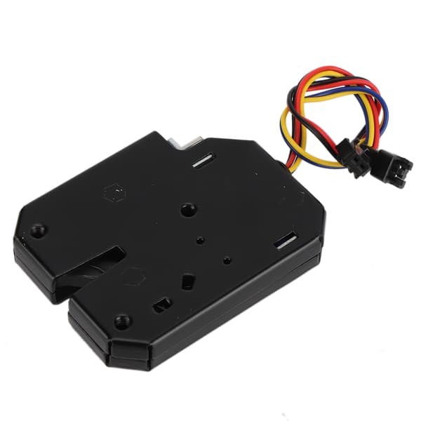 12V 2A Elektrisk Solenoid Skabsskuffelås i Stål Sort til Kontrolboks