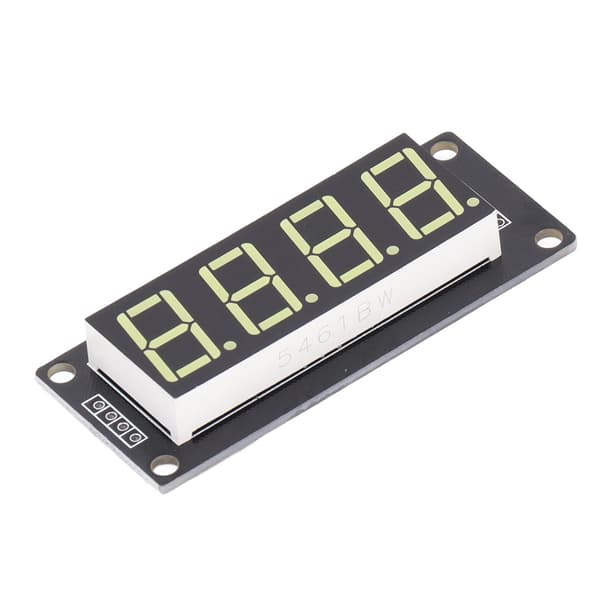 4 stk. 4-bit 7-segment LED-displaymoduler 0,56\" rød printplade ur-sæt MRA172C