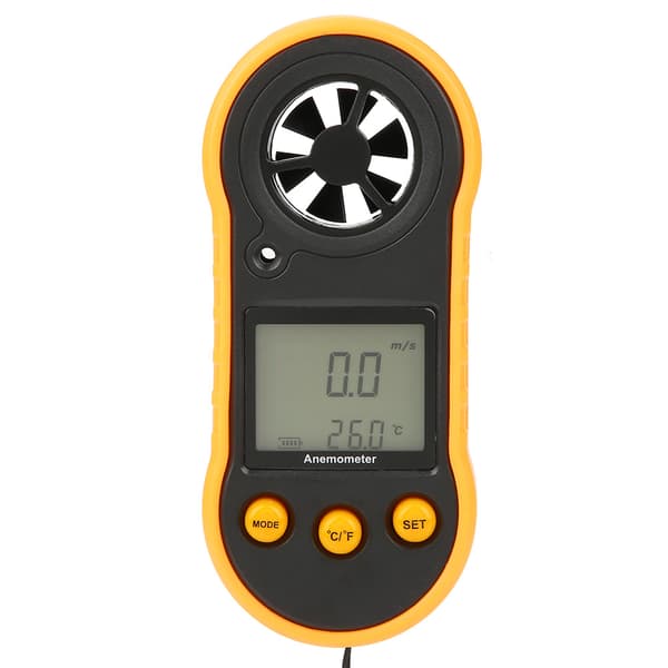 GM818 LCD Digital Anemometer Håndholdt Vindhastighedsmåler Lufthastighedstester