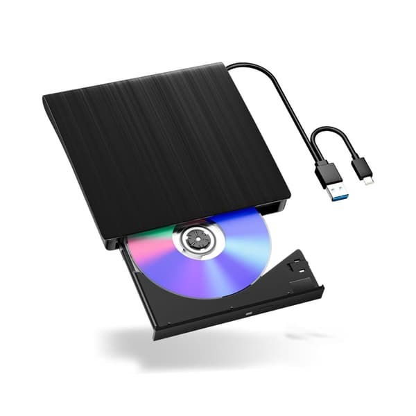 Eksternt USB optisk drev til pc, universel DVD-brænder til bærbare computere, diskforfatter, bærbar CD/DVD-afspiller