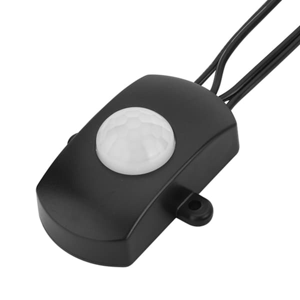 2A DC 5-24V PIR Infrarød Bevægelsessensor Detektor Automatisk Afbryder LED Strip USB Interface Sort