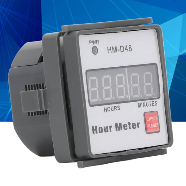 Timetæller Digital Display Timer ABS Måler 0‑999,99 Timer Tidsværktøj AC 220‑240V
