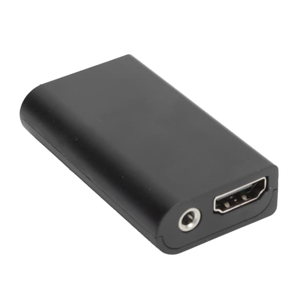 til PS2 til HD Multimedia Interface Adapter Konverter med 3,5 mm lydgrænsefladestik Sort