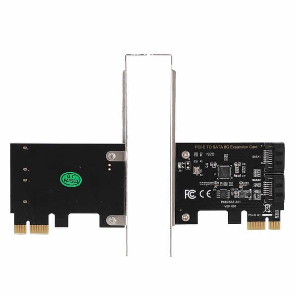 PCI-E-kortit PCI Express–SATA 3.0 2-porttiset SATA III 6Gbps -laajennussovitinkortit
