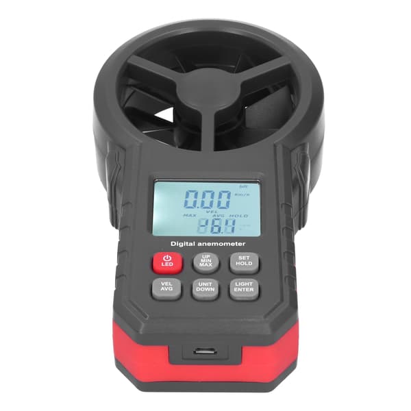 WT87B Bluetooth-anemometri, LCD-taustavalaistu 9V kädessä pidettävä tuulimittari