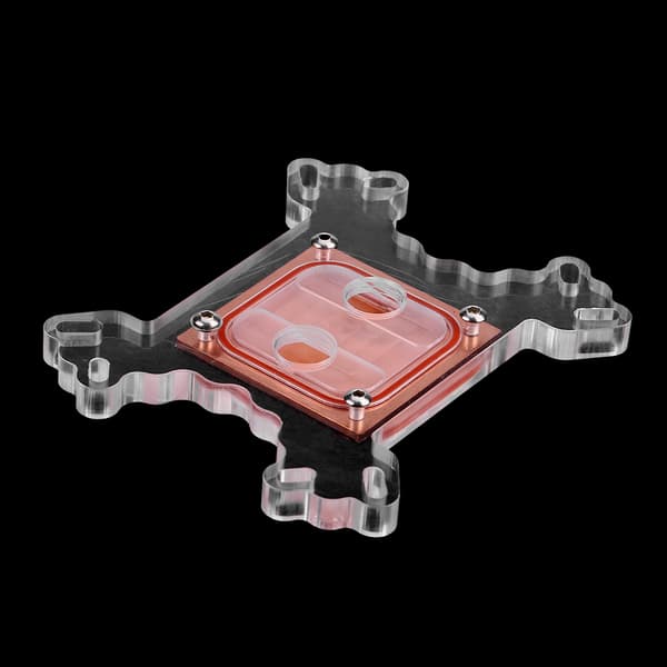 Universal dator CPU vattenkylningsblock kylblock kopparbas ingen vattenkanal