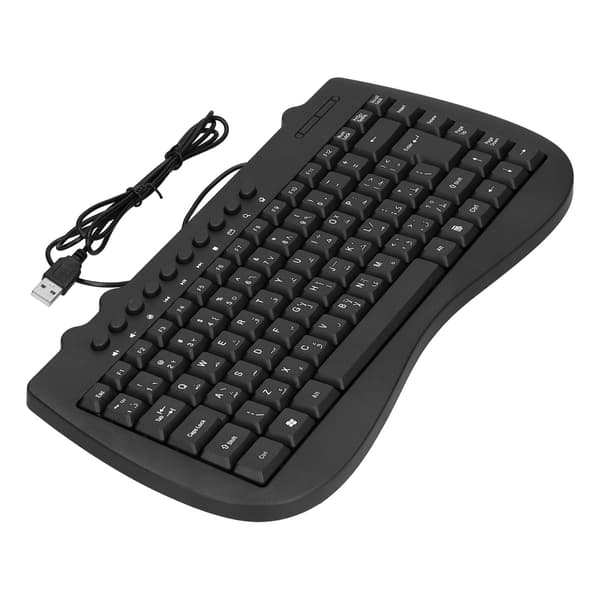 USB-tastatur holdbart plastik 87 taster KB‑301B tastaturer generelt ergonomisk computertilbehør