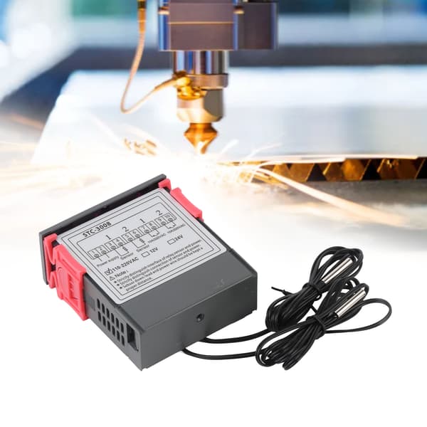 Dobbelt display dobbelt probe termostat controller, 110-220VAC