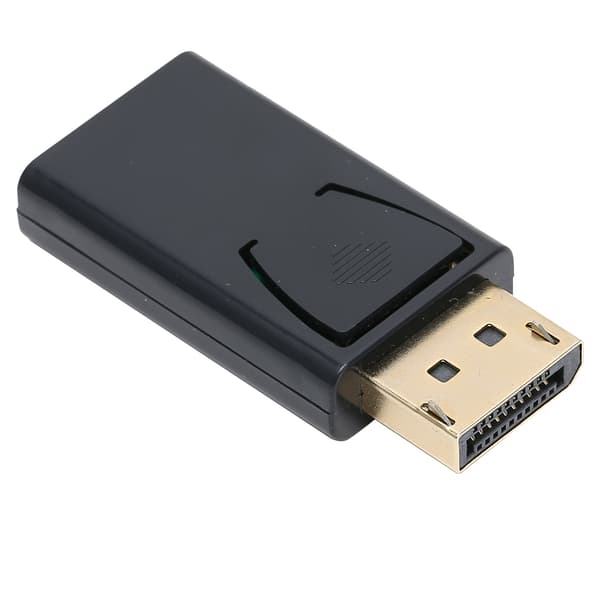 4K DP han til HD Multimedia Interface hun adapter 1.4V forgyldt konverter sort