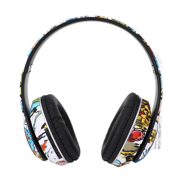 Trådløst Bluetooth-headset Multifunktionel støjreduktion Dyb bas Innovativt graffiti-design Bluetooth-hovedtelefoner