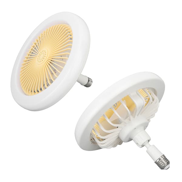 30W Lysventilator 9.8in Lille Aromaterapi Støjsvag Loftventilator Lys E27 LED Ventilatorlys 86‑265V