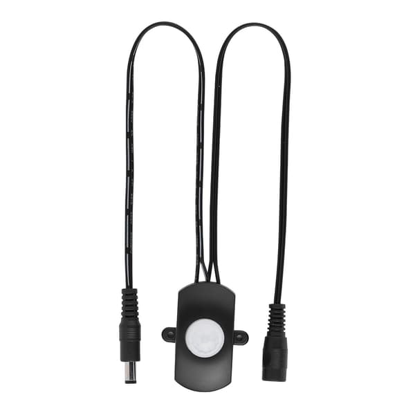 5A DC 6‑24V Mini PIR Infrarød Bevægelsessensor Detektor Switch LED Strip Automatisk Switch Sort
