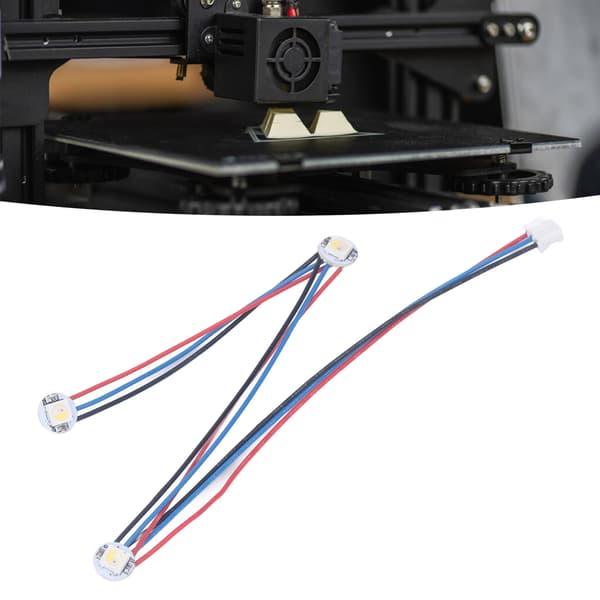 RGBW Mini-knap PCB LED med PTFE-ledning Hotend Lysstribe til Voron 2.4 Stealthburner 3D-printer 5V