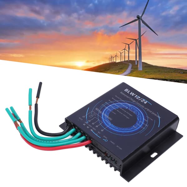 Vindmøllecontroller 500W 12V/24V IP67 Vandtæt Automatisk Opladningsregulator