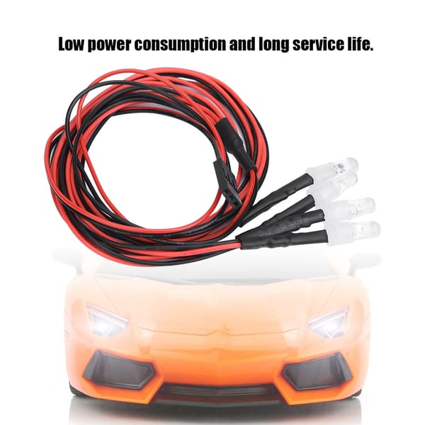 4 STK 5 mm Forlygter RC Tilbehør LED Lys til Model Drift Bil Køretøj (4# Blåt Lys)