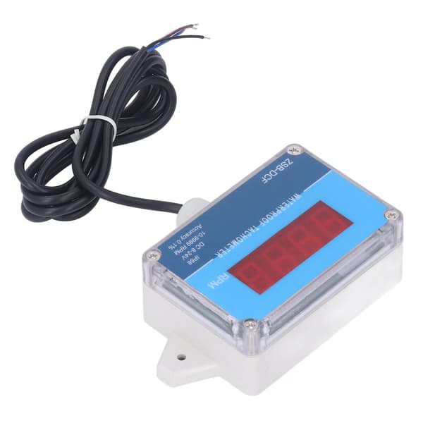 Motortachometer Hastighetsmätare Sensor IP68 Vattentät LED Digital Display DC 8V-24V