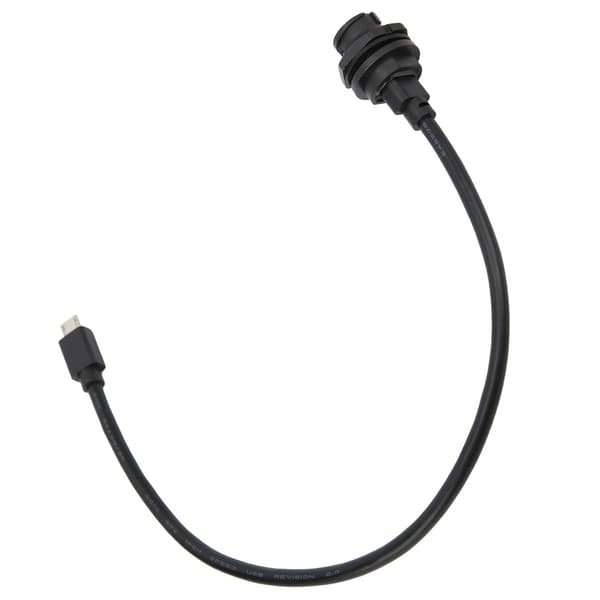 Vandtæt IP68 Micro USB Hun til Han Kabelstik med 1M Ledning E10MCBFF/MCAM