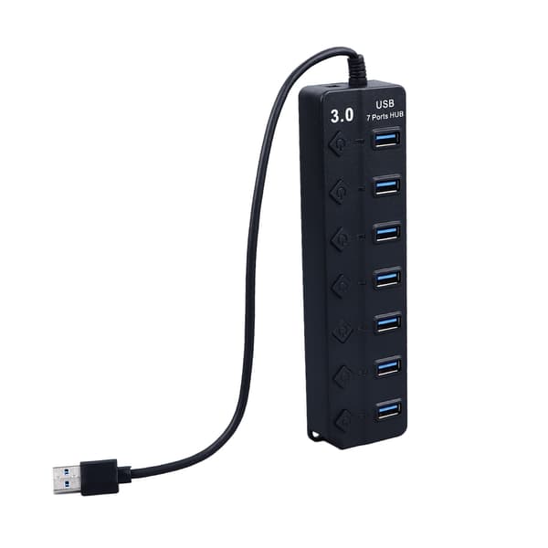 USB C Hub Uafhængig Switch Kompakt 7 Port USB Data Hub Splitter til Bærbar PC Mobile Enheder
