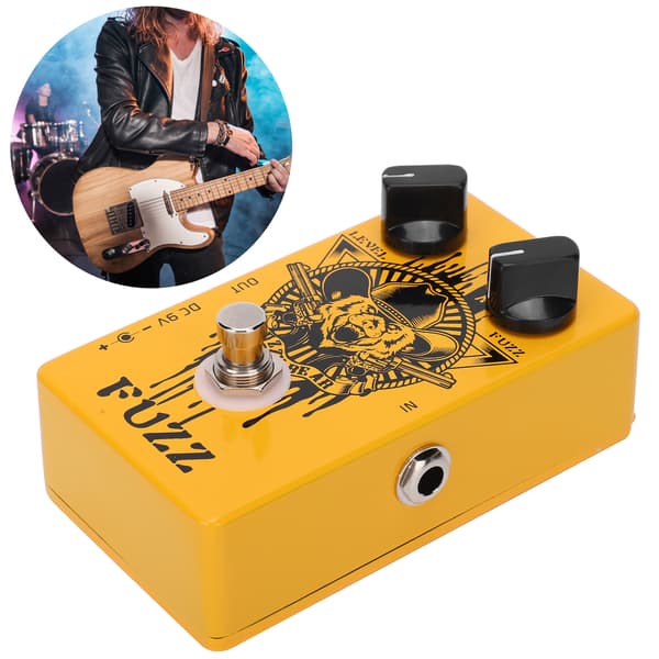 Fuzz-effektpedal Elgitarr Fuzzy Bear Helt i metall Skal Musikinstrument Tillbehör