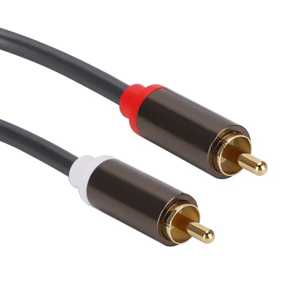1,5M RCA han til XLR han lydadapterkabel patchkabel dobbelt række PVC-ledning