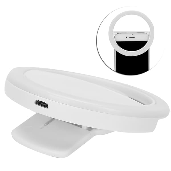 Mobiltelefon Fyldlys Dæmpbar LED Cirkellampe USB Genopladelig Live Streaming Lys