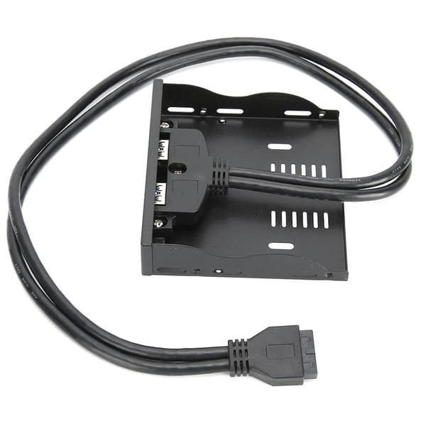 USB3.0 Floppy Frontpanel 3.5'' Floppy Bay 19 Pin til 2 Interface USB3.0 HUB