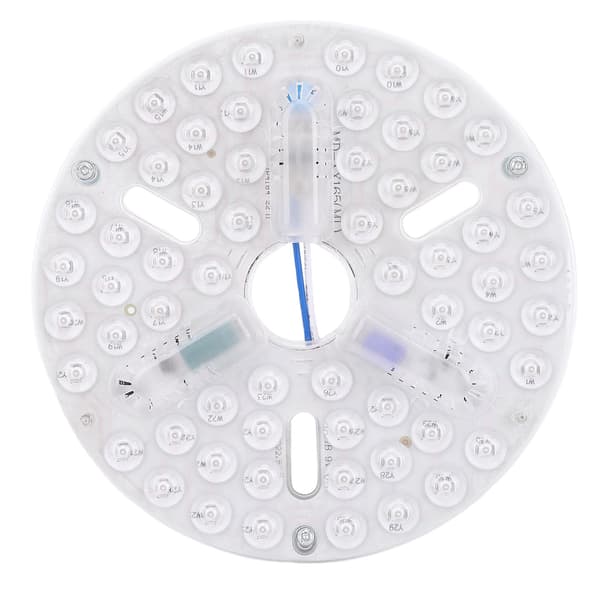 6,5 tommer loftventilator LED-lysudskiftning PC 3 farver dæmpbar forsænket montering øjenpleje LED-ventilatorlyspanel eftermontering
