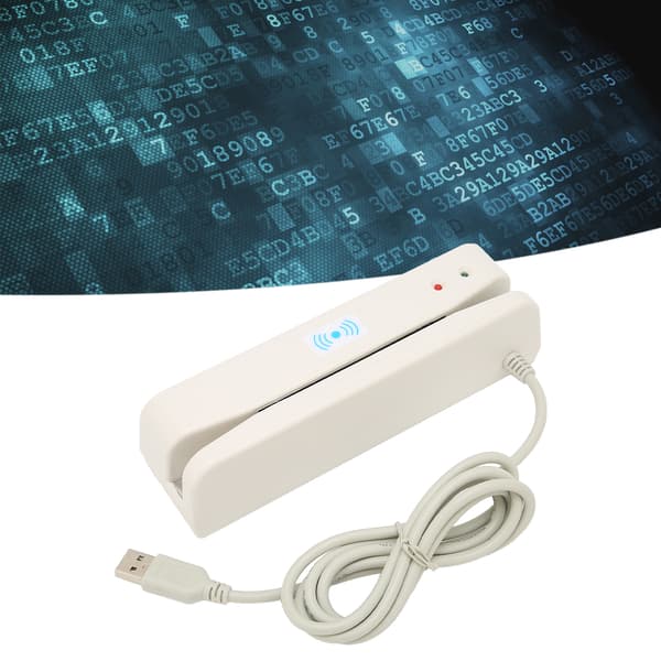 Kortlæser Letvægts USB-interface 2-vejs swipe Praktisk læser til banksystemer